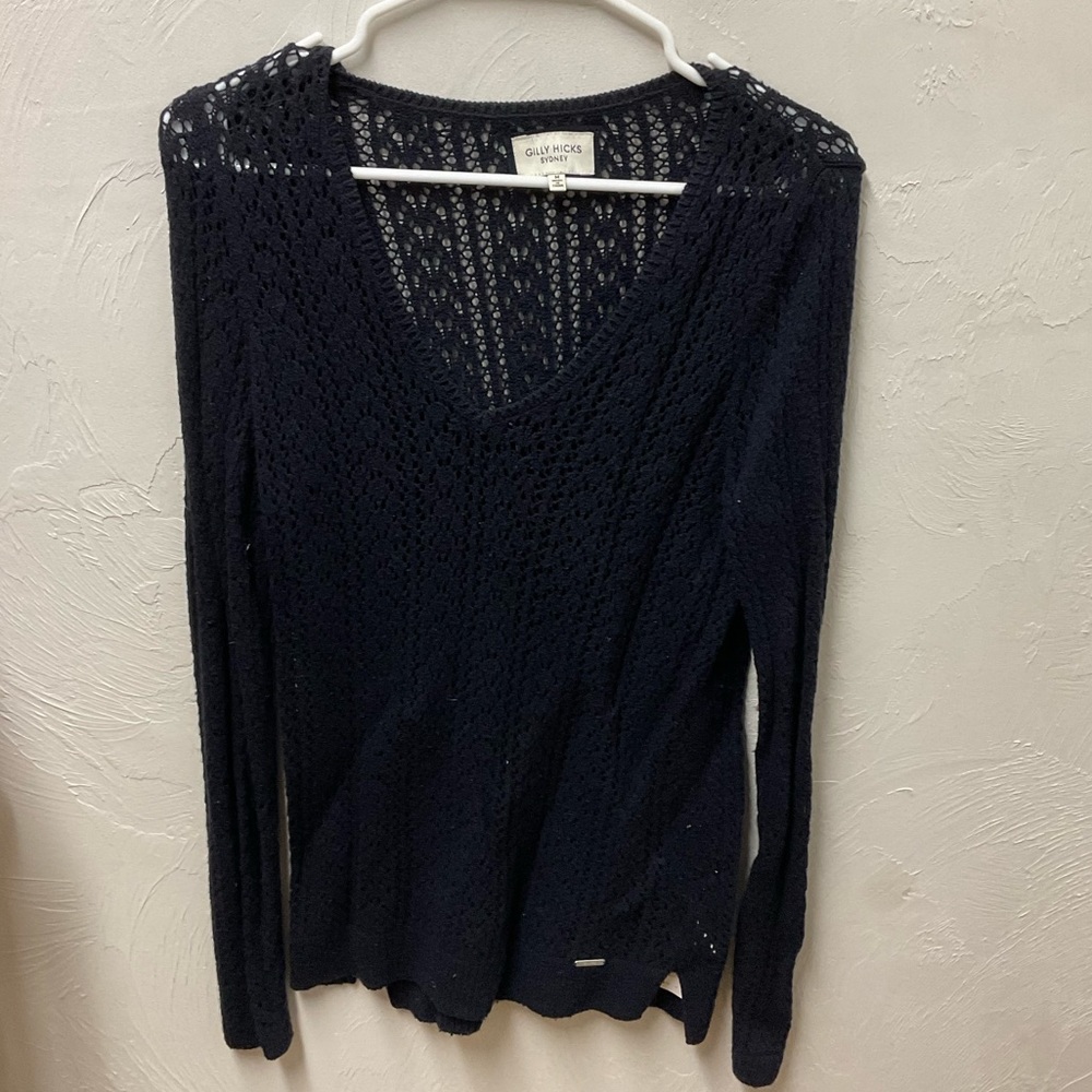 Gilly Hicks Navy Blue Knit Sweater
